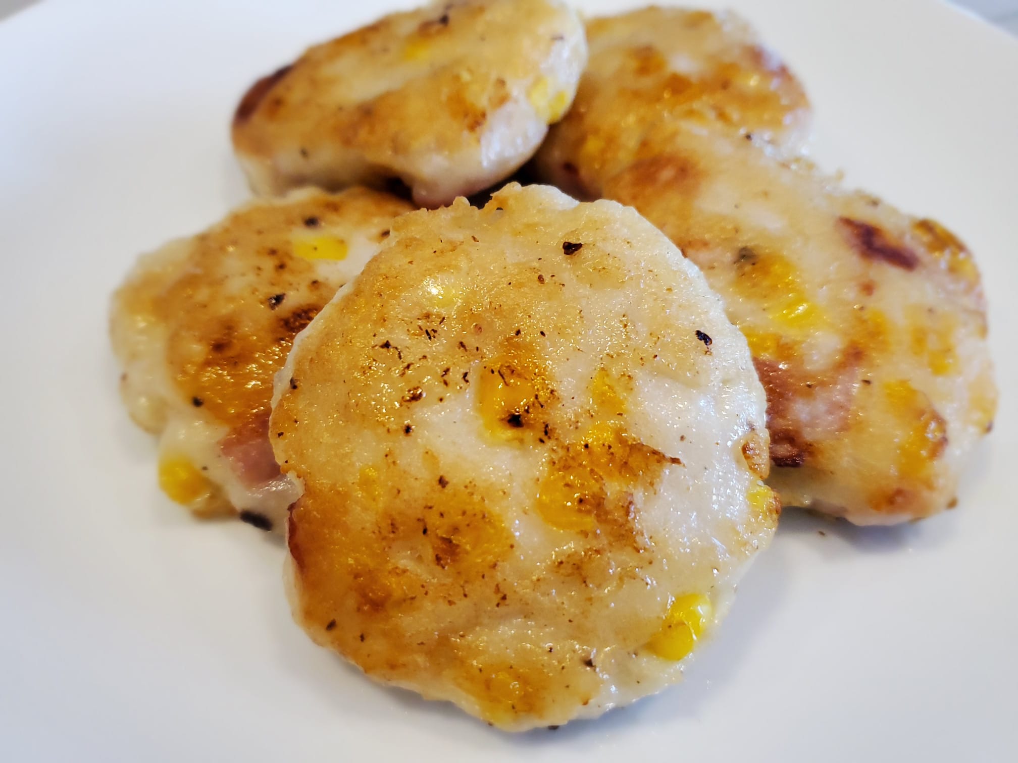 Fish Cake Patty with Ham & Corn (10pcs Raw) No added MSG