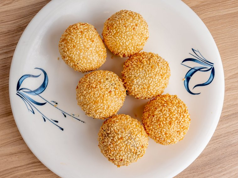 Deep-Fried Black Sesame Balls (12pcs) 