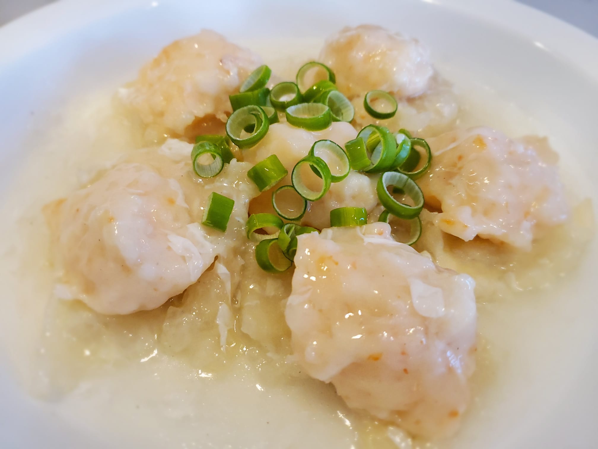 Steamed Mashed Prawns on Fish Maw (6pcs) No added MSG
